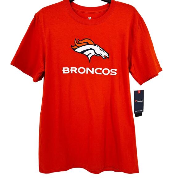 Fanatics Denver Broncos NFL Football T Shirt Mens Size Medium Logo - Picture 1 of 5